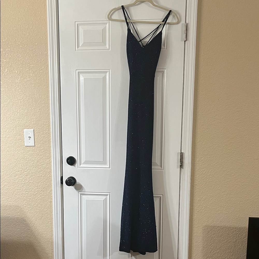 Navy prom dress